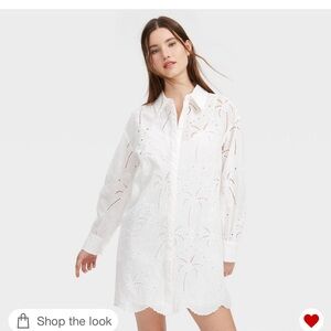 Roller Rabbit White Eyelet Shirt Dress